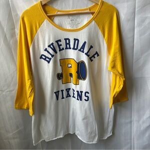 NWOT Hot Topic Riverdale Vixens HBIC 3/4 Sleeve Baseball T-Shirt